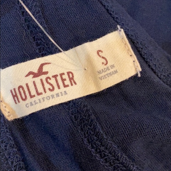 Hollister Fringed Tank Top Small Flower Child Blue - Picture 7 of 7